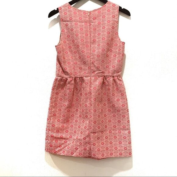 VTG United Colors of Benetton Pink Brocade Dress - Picture 2 of 9